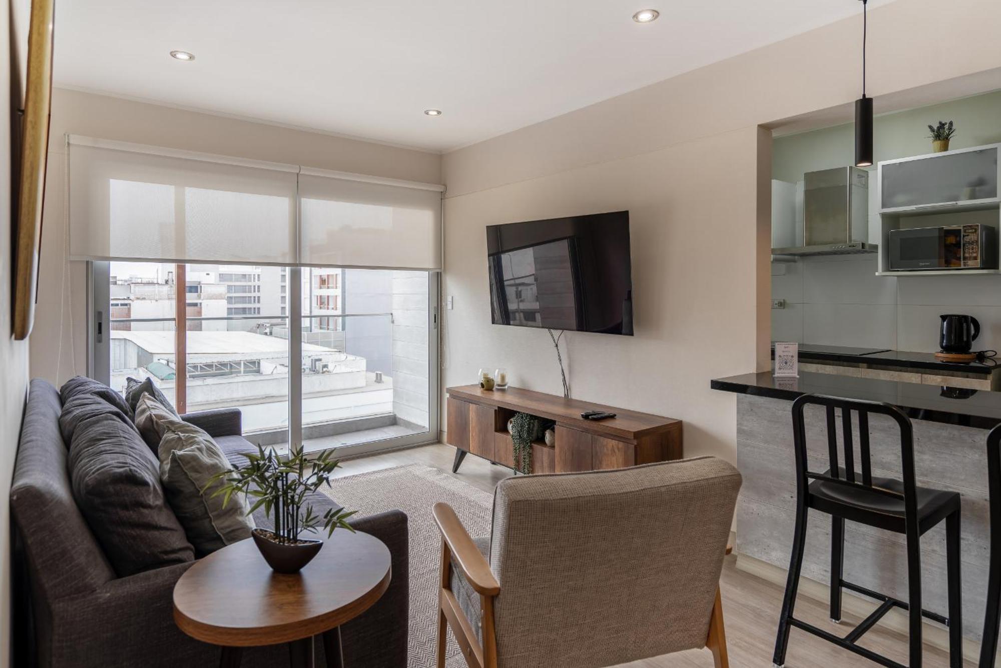 Modern 1Br Loft Close To The Seawalk Of Miraflores Lima Exteriör bild